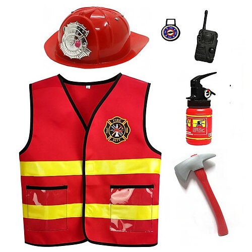 Brannmann karriere Kostymer Barne Gutt Cosplay Fest Karneval Maskerade Festival / høytid polyester Rød Lett Karneval Kostumer Stribe
Brannmann karriere Kostymer Barne Gutt Cosplay Fest Karneval Maskerade Festival / høytid polyester Rød Lett Karneval Kostumer Stribe