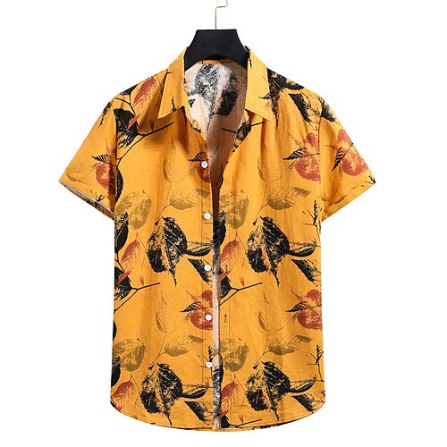 Men's Shirt Summer Hawaiian Shirt Graphic Prints Leaves Turndown Yellow Street Casual Short Sleeves Button-Down Print Clothing Apparel Tropical Fashion Hawaiian Designer
Men's Shirt Summer Hawaiian Shirt Graphic Prints Leaves Turndown Yellow Street Casual Short Sleeves Button-Down Print Clothing Apparel Tropical Fashion Hawaiian Designer