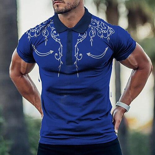 Herre POLO Trøje Golftrøje Grafiske tryk Aftæpning Rød Marineblå Blå udendørs Gade Kort Ærme Knap ned Trykt mønster Tøj Mode Designer vestlig stil
Herre POLO Trøje Golftrøje Grafiske tryk Aftæpning Rød Marineblå Blå udendørs Gade Kort Ærme Knap ned Trykt mønster Tøj Mode Designer vestlig stil
