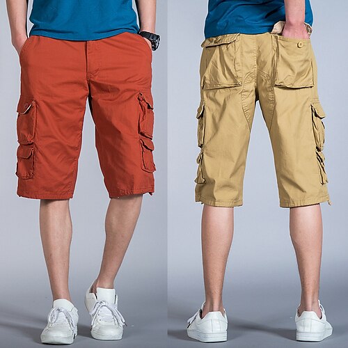 Men's Cargo Shorts Shorts Capri Pants Hiking Shorts Multi Pocket Straight Leg Solid Colored Comfort Wearable Calf-Length Outdoor Daily Sports Stylish Red Khaki
Men's Cargo Shorts Shorts Capri Pants Hiking Shorts Multi Pocket Straight Leg Solid Colored Comfort Wearable Calf-Length Outdoor Daily Sports Stylish Red Khaki
