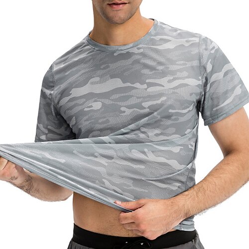 Per uomo maglietta Camicia muscolare Camicie traspiranti T-shirt Camouflage Girocollo Sportivo Athleisure Manica corta Abbigliamento Moda Classico Allenarsi
Per uomo maglietta Camicia muscolare Camicie traspiranti T-shirt Camouflage Girocollo Sportivo Athleisure Manica corta Abbigliamento Moda Classico Allenarsi