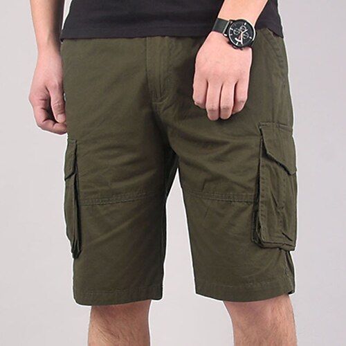 Men's Cargo Shorts Shorts Hiking Shorts Drawstring Elastic Waist Multi Pocket Plain Comfort Wearable Knee Length Casual Daily Going out Cotton Blend Sports Stylish ArmyGreen Black
Men's Cargo Shorts Shorts Hiking Shorts Drawstring Elastic Waist Multi Pocket Plain Comfort Wearable Knee Length Casual Daily Going out Cotton Blend Sports Stylish ArmyGreen Black