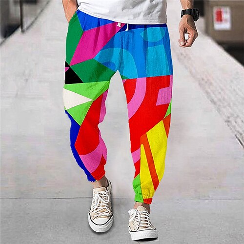 Per uomo Pareggiatore Pantaloni Pantaloni estivi Pantaloni da spiaggia A cordoncino Vita elastica Color Block Stampe astratte Comfort Traspirante Sportivo Informale Giornaliero Streetwear Originale
Per uomo Pareggiatore Pantaloni Pantaloni estivi Pantaloni da spiaggia A cordoncino Vita elastica Color Block Stampe astratte Comfort Traspirante Sportivo Informale Giornaliero Streetwear Originale