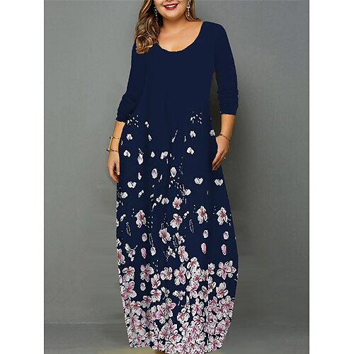 Dame Plusstørrelser Hverdagskjole Skift Kjole Blomstret Lang kjole Maxikjole 3/4-ærmer Lomme Trykt mønster Rund hals Mode Daglig Mørkeblå Efterår Forår L XL XXL 3XL 4XL
Dame Plusstørrelser Hverdagskjole Skift Kjole Blomstret Lang kjole Maxikjole 3/4-ærmer Lomme Trykt mønster Rund hals Mode Daglig Mørkeblå Efterår Forår L XL XXL 3XL 4XL