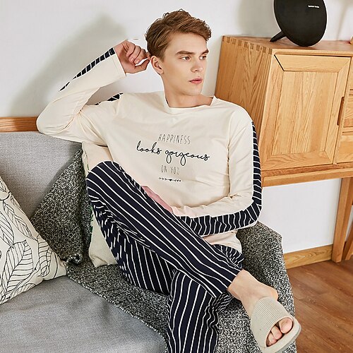 Per uomo loungewear Set pigiama Top e pantalone del pigiama 1 set Banda Moda Informale Interni Giornaliero Da letto Cotone Traspirante Morbido Girocollo Manica lunga maglietta Pantalone Autunno
Per uomo loungewear Set pigiama Top e pantalone del pigiama 1 set Banda Moda Informale Interni Giornaliero Da letto Cotone Traspirante Morbido Girocollo Manica lunga maglietta Pantalone Autunno