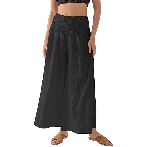 Per donna A zampa Pantaloni Palazzo Cotone e lino Nero Bianco Giallo Informale Informale Giornaliero Alla caviglia Traspirabilità Tinta unita S M L XL 2XL
Per donna A zampa Pantaloni Palazzo Cotone e lino Nero Bianco Giallo Informale Informale Giornaliero Alla caviglia Traspirabilità Tinta unita S M L XL 2XL
