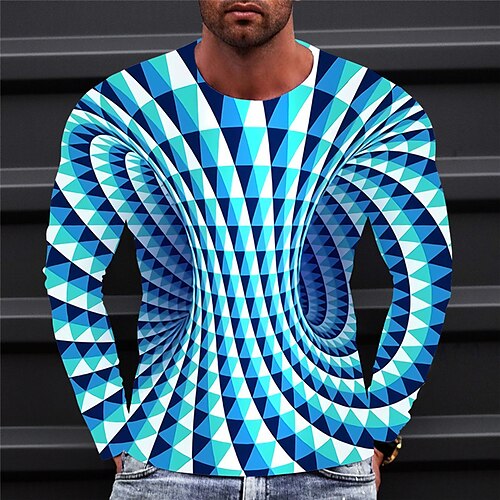 Herre T-shirt T-Shirts Grafisk 3D Print Rund hals Tøj 3D-udskrivning udendørs Afslappet Langærmet Trykt mønster Årgang Mode Designer
Herre T-shirt T-Shirts Grafisk 3D Print Rund hals Tøj 3D-udskrivning udendørs Afslappet Langærmet Trykt mønster Årgang Mode Designer