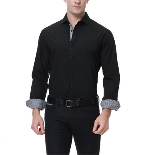 Per uomo Vestiti Camicia Standard Manica lunga Squadrata Tinta unica Poliestere Nero Bianco Rosa 2023
Per uomo Vestiti Camicia Standard Manica lunga Squadrata Tinta unica Poliestere Nero Bianco Rosa 2023