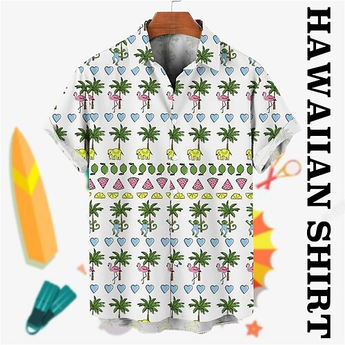 Men's Shirt Summer Hawaiian Shirt Coconut Tree Graphic Prints Turndown White Brown Street Casual Short Sleeves Button-Down Print Clothing Apparel Tropical Fashion Hawaiian Designer
Men's Shirt Summer Hawaiian Shirt Coconut Tree Graphic Prints Turndown White Brown Street Casual Short Sleeves Button-Down Print Clothing Apparel Tropical Fashion Hawaiian Designer