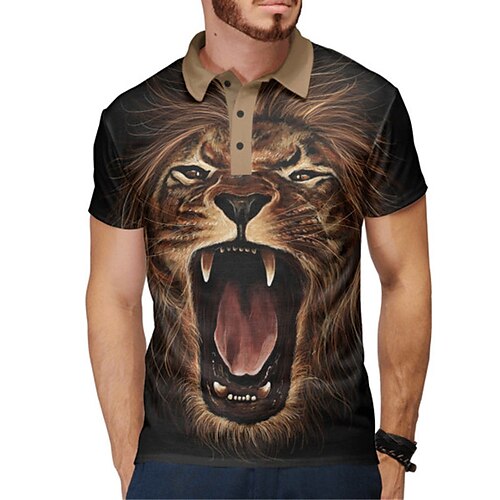 Per uomo POLO Camicia da golf Golf Animali Tigre Stampe astratte Collo ripiegabile Nero Bianco Giallo Marrone Verde Esterno Strada Maniche corte Bottone giù Stampa Abbigliamento Di tendenza Originale
Per uomo POLO Camicia da golf Golf Animali Tigre Stampe astratte Collo ripiegabile Nero Bianco Giallo Marrone Verde Esterno Strada Maniche corte Bottone giù Stampa Abbigliamento Di tendenza Originale