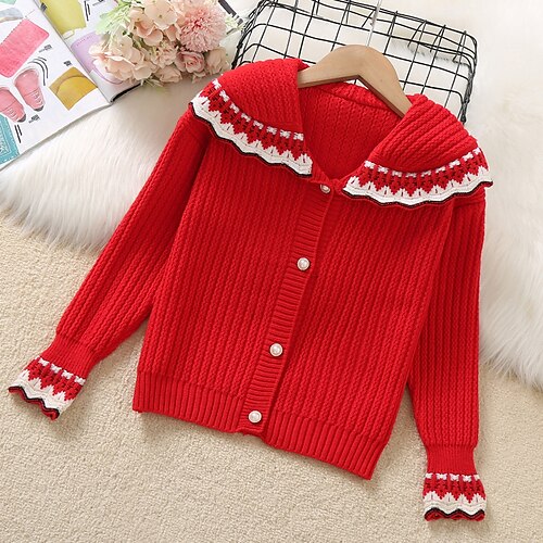 Bambino Da ragazza Cardigan Pop art Scuola Manica lunga Pulsante Di tendenza 7-13 anni Inverno Rosa Rosso Beige
Bambino Da ragazza Cardigan Pop art Scuola Manica lunga Pulsante Di tendenza 7-13 anni Inverno Rosa Rosso Beige