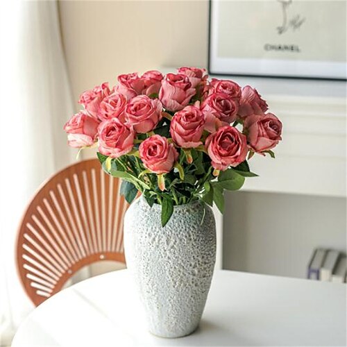 10PCS Rose Imitation Flower Silk Flower Bouquet Plastic Floral Arrangement Living Room Decoration 467CM/18.11in2.76in
10PCS Rose Imitation Flower Silk Flower Bouquet Plastic Floral Arrangement Living Room Decoration 467CM/18.11in2.76in