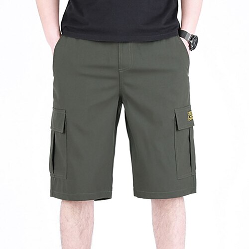 Men's Cargo Shorts Shorts Hiking Shorts Drawstring Elastic Waist Multi Pocket Plain Comfort Knee Length Casual Daily Going out Stylish Classic Style ArmyGreen Black
Men's Cargo Shorts Shorts Hiking Shorts Drawstring Elastic Waist Multi Pocket Plain Comfort Knee Length Casual Daily Going out Stylish Classic Style ArmyGreen Black