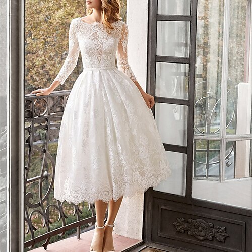 Vintage 1940/1950 Abiti da sposa Lunghezza tè Linea-A Manica lunga Con decorazione gioiello Di pizzo Con Con applique 2023 Abiti da sposa
Vintage 1940/1950 Abiti da sposa Lunghezza tè Linea-A Manica lunga Con decorazione gioiello Di pizzo Con Con applique 2023 Abiti da sposa
