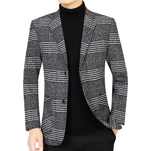 Herre Blazer Sportsjakke Sportsfrakke Hold Varm Åndbart Bryllup Arbejde Forretning Enradet Toppet revers Forretning Elegant Jakke Overtøj Plæd / Tern Lomme Gul Brun Mørkegrå
Herre Blazer Sportsjakke Sportsfrakke Hold Varm Åndbart Bryllup Arbejde Forretning Enradet Toppet revers Forretning Elegant Jakke Overtøj Plæd / Tern Lomme Gul Brun Mørkegrå
