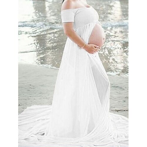 Dame Mammakjole Fotoshoot kjole Helfarge Lang kjole Maxikjole Kortermet Løse skuldre Elegant Fest Hvit Rosa Vin Vår Sommer S M L XL
Dame Mammakjole Fotoshoot kjole Helfarge Lang kjole Maxikjole Kortermet Løse skuldre Elegant Fest Hvit Rosa Vin Vår Sommer S M L XL