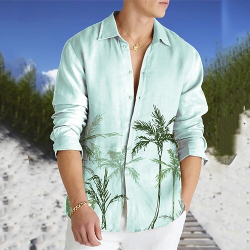 Herre linned skjorte Skjorte Button Up skjorte Sommer skjorte Casual skjorte Strandtrøje Hvid Blå Grøn Langærmet Grafisk Aftæpning Sommer Forår Gade Hawaiiansk Tøj Knap ned
Herre linned skjorte Skjorte Button Up skjorte Sommer skjorte Casual skjorte Strandtrøje Hvid Blå Grøn Langærmet Grafisk Aftæpning Sommer Forår Gade Hawaiiansk Tøj Knap ned