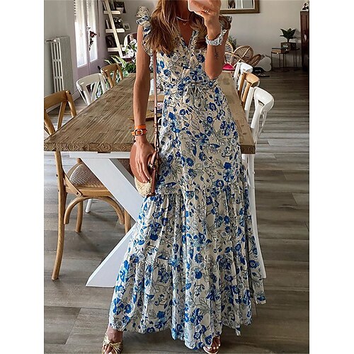Dame Lang kjole Maxikjole Hverdagskjole Swing Kjole Boho-kjole Blomstret Bohemisk Afslappet udendørs Daglig Ferierejse Blondér Drapering Uden ærmer V-hals Kjole Regulær Rød Blå Sommer Forår S M L XL
Dame Lang kjole Maxikjole Hverdagskjole Swing Kjole Boho-kjole Blomstret Bohemisk Afslappet udendørs Daglig Ferierejse Blondér Drapering Uden ærmer V-hals Kjole Regulær Rød Blå Sommer Forår S M L XL
