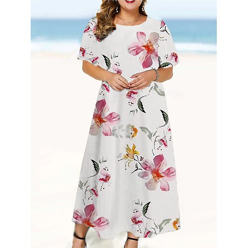 Per donna Plus Size Abito casual Vestito svasato Floreale Abito lungo Abito lungo Manica corta Stampa Girocollo Di tendenza Esterno Bianco Giallo Estate Primavera L XL XXL 3XL 4XL
Per donna Plus Size Abito casual Vestito svasato Floreale Abito lungo Abito lungo Manica corta Stampa Girocollo Di tendenza Esterno Bianco Giallo Estate Primavera L XL XXL 3XL 4XL