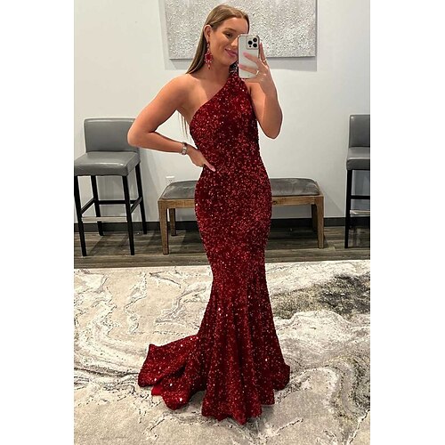 A sirena Abiti da ballo Sensuale Vestito Formale Lungo Senza maniche Monospalla Con strass Scollato sul retro con Lustrini 2023
A sirena Abiti da ballo Sensuale Vestito Formale Lungo Senza maniche Monospalla Con strass Scollato sul retro con Lustrini 2023
