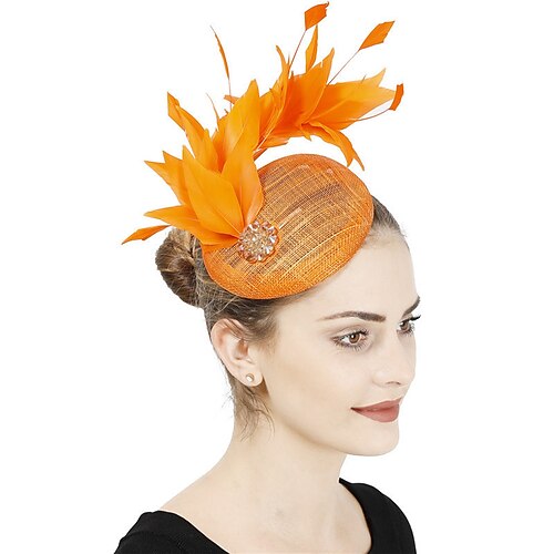 fascinators Hør Bryllup tefest Kentucky Derby Hesterace Ladies Day Årgang Mode Håndlavet Med Fjer Medaljon Hovedbeklædning
fascinators Hør Bryllup tefest Kentucky Derby Hesterace Ladies Day Årgang Mode Håndlavet Med Fjer Medaljon Hovedbeklædning