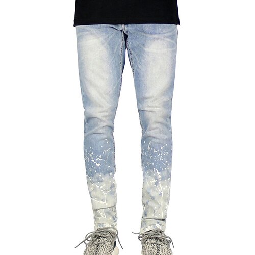 Herre Jeans Mager Bukser Denimbukser Lomme Ensfarget Komfort Anvendelig utendørs Daglig Stilfull Fritid Svart Lyseblå
Herre Jeans Mager Bukser Denimbukser Lomme Ensfarget Komfort Anvendelig utendørs Daglig Stilfull Fritid Svart Lyseblå