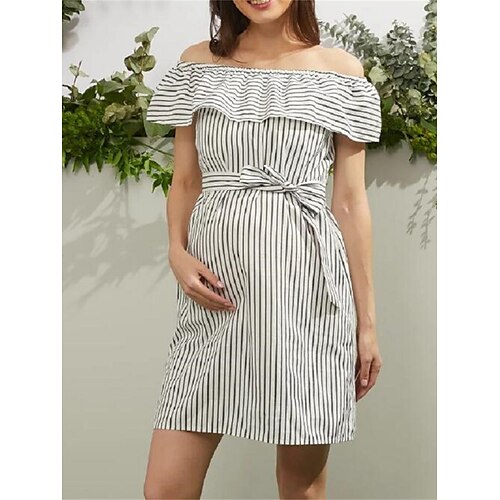 Per donna Abito di maternità Abito casual Abito estivo Banda Mini abito Manica corta Lacci Schiena scoperta Senza spalline Di tendenza Esterno Bianco Primavera Estate S M L XL
Per donna Abito di maternità Abito casual Abito estivo Banda Mini abito Manica corta Lacci Schiena scoperta Senza spalline Di tendenza Esterno Bianco Primavera Estate S M L XL