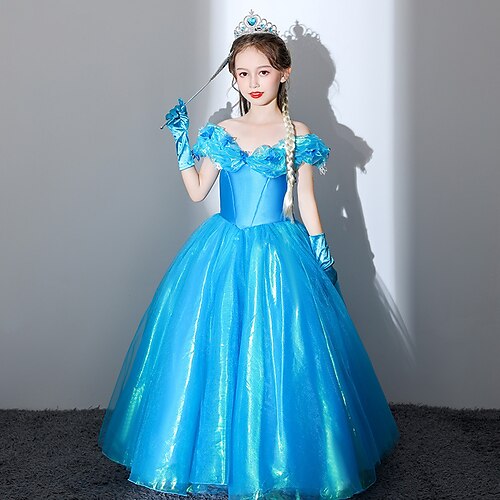 Prinsesse Gulvlang Blomsterpigekjole Fødselsdag Cinderella Piger Sød gallakjole Polyester / bomuldsblanding med Sommerfugl Split Elegant Passer 3-16 år
Prinsesse Gulvlang Blomsterpigekjole Fødselsdag Cinderella Piger Sød gallakjole Polyester / bomuldsblanding med Sommerfugl Split Elegant Passer 3-16 år