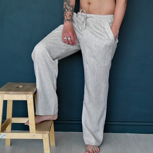 Per uomo Pantaloni di lino Pantaloni Pantaloni estivi Pantaloni da spiaggia A cordoncino Vita elastica Liscio Traspirante Morbido Informale Giornaliero Per eventi Misto cotone e lino Di tendenza
Per uomo Pantaloni di lino Pantaloni Pantaloni estivi Pantaloni da spiaggia A cordoncino Vita elastica Liscio Traspirante Morbido Informale Giornaliero Per eventi Misto cotone e lino Di tendenza