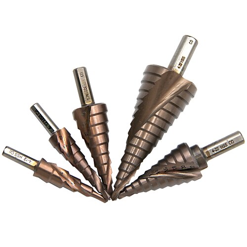 Punta per trapano a gradino hss-co espansore per fori triangolari con impugnatura per legno e metallo, dimensioni del passo da 5 a 15 da 4 mm a 32 mm
Punta per trapano a gradino hss-co espansore per fori triangolari con impugnatura per legno e metallo, dimensioni del passo da 5 a 15 da 4 mm a 32 mm