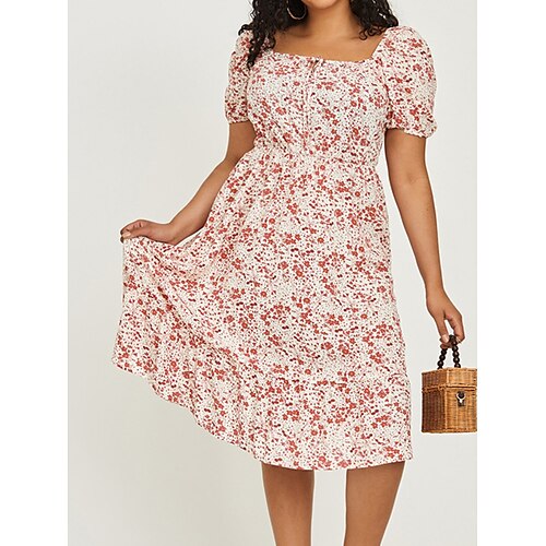 Per donna Plus Size Abito casual vestito a flori Floreale Vestito longuette Manica corta Stampa Squadrata Di tendenza Esterno Rosa Primavera Estate L XL XXL 3XL 4XL
Per donna Plus Size Abito casual vestito a flori Floreale Vestito longuette Manica corta Stampa Squadrata Di tendenza Esterno Rosa Primavera Estate L XL XXL 3XL 4XL