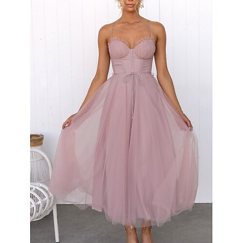 Dame Ballkjole Festkjole Korsettkjole Lang kjole Maxikjole Svart Rosa Brun Ermeløs Ren farge Netting Sommer Vår Spagettistropper Fest Bursdag Feriereise Sommerkjole Tynn 2023 S M L XL / Elegant kjole
Dame Ballkjole Festkjole Korsettkjole Lang kjole Maxikjole Svart Rosa Brun Ermeløs Ren farge Netting Sommer Vår Spagettistropper Fest Bursdag Feriereise Sommerkjole Tynn 2023 S M L XL / Elegant kjole