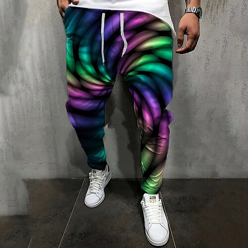 Herre Jogger Bukser Casual bukser Snørelukning Elastisk Talje 3D-udskrivning 3D Print Grafiske tryk Komfort Afslappet Daglig Streetwear Basale Mode Lilla Regnbue Mikroelastisk
Herre Jogger Bukser Casual bukser Snørelukning Elastisk Talje 3D-udskrivning 3D Print Grafiske tryk Komfort Afslappet Daglig Streetwear Basale Mode Lilla Regnbue Mikroelastisk