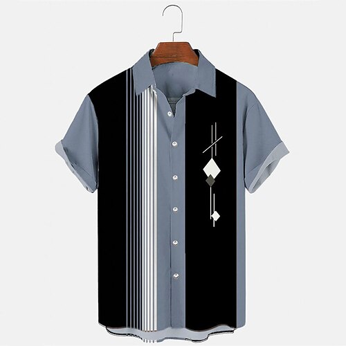 Herre Hawaii skjorte Bowling skjorte Button Up skjorte Sommer skjorte Casual skjorte Rød Blå Lilla Brun Grøn Kortærmet Farveblok Aftæpning Gade Ferierejse Knap ned Tøj Mode 1950'erne Fritid
Herre Hawaii skjorte Bowling skjorte Button Up skjorte Sommer skjorte Casual skjorte Rød Blå Lilla Brun Grøn Kortærmet Farveblok Aftæpning Gade Ferierejse Knap ned Tøj Mode 1950'erne Fritid