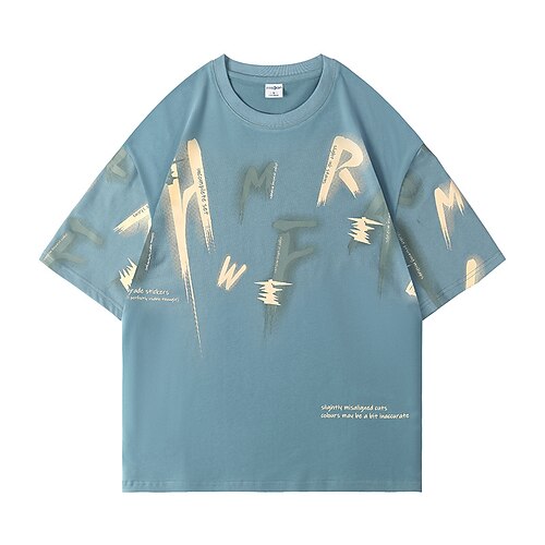 Herre T skjorte Grafiske trykk Sitater og uttrykk Crewneck utendørs Sport Halv-ermet Trykt mønster Klær 100 % bomull Mote Gatemote Fritid hverdag
Herre T skjorte Grafiske trykk Sitater og uttrykk Crewneck utendørs Sport Halv-ermet Trykt mønster Klær 100 % bomull Mote Gatemote Fritid hverdag