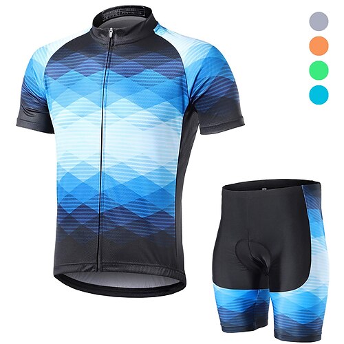 21Grams Herre Cykeltrøje og shorts Kortærmet Bjerg Cykling Vej Cykling Sort Hvid Blå Cykel 3D Måtte Åndbart Svedtransporende Hurtigtørrende Spandex Sport Geometrisk Tøj
21Grams Herre Cykeltrøje og shorts Kortærmet Bjerg Cykling Vej Cykling Sort Hvid Blå Cykel 3D Måtte Åndbart Svedtransporende Hurtigtørrende Spandex Sport Geometrisk Tøj
