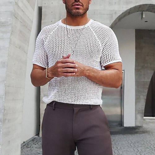 Per uomo Felpa Pullover Maglione A coste Maglia Corto Lavorato a maglia Girocollo Per uscire Casual / quotidiano Abbigliamento Primavera estate Nero Bianco M L XL
Per uomo Felpa Pullover Maglione A coste Maglia Corto Lavorato a maglia Girocollo Per uscire Casual / quotidiano Abbigliamento Primavera estate Nero Bianco M L XL