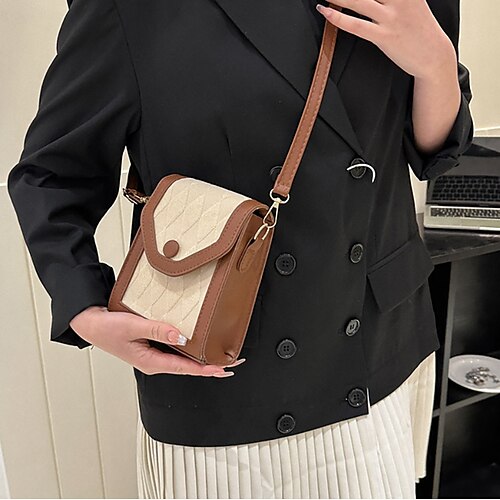 Dame Crossbody-veske PU lær utendørs Daglig Justerbare Pustende Holdbar Fargeblokk Svart Grønn Kakifarget
Dame Crossbody-veske PU lær utendørs Daglig Justerbare Pustende Holdbar Fargeblokk Svart Grønn Kakifarget