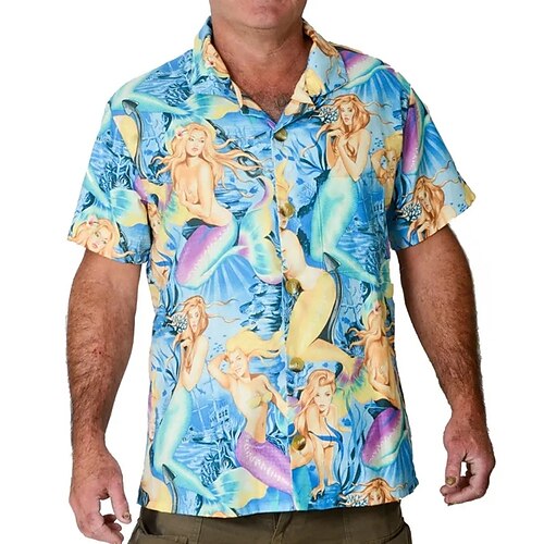 Homme Chemise Chemise hawaïenne Sirène Imprimés Photos Col rabattu Bleu Casual Vacances Manche Courte Bouton bas Imprimer Vêtement Tenue Tropique Mode Hawaïen Flexible
Homme Chemise Chemise hawaïenne Sirène Imprimés Photos Col rabattu Bleu Casual Vacances Manche Courte Bouton bas Imprimer Vêtement Tenue Tropique Mode Hawaïen Flexible