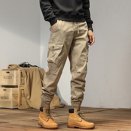 Per uomo Pantaloni cargo Pareggiatore Pantaloni Vita elastica Multi tasca Liscio Comfort Indossabile Esterno Informale Giornaliero Sportivo Di tendenza Nero Verde
Per uomo Pantaloni cargo Pareggiatore Pantaloni Vita elastica Multi tasca Liscio Comfort Indossabile Esterno Informale Giornaliero Sportivo Di tendenza Nero Verde