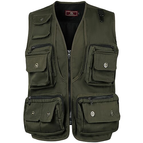 Per uomo Gilet da pesca Gilet / gilet da escursionismo Senza maniche Gilet / Gilet Superiore Esterno Traspirante Multi Pocket Resistenza all'usura Asciugatura rapida Cotone Nero Verde militare Rosso
Per uomo Gilet da pesca Gilet / gilet da escursionismo Senza maniche Gilet / Gilet Superiore Esterno Traspirante Multi Pocket Resistenza all'usura Asciugatura rapida Cotone Nero Verde militare Rosso