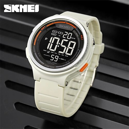 SKMEI Dame Herre børn Armbåndsur Digital ur Kalender Stor urskive Vandtæt Dobbelte Tidszoner Silikone Ur
SKMEI Dame Herre børn Armbåndsur Digital ur Kalender Stor urskive Vandtæt Dobbelte Tidszoner Silikone Ur