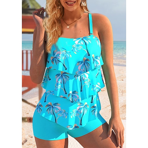Dames Zwemkleding Tankini 2 stuks Grote maten Zwempak Opdrukken Flora Zwart Wit Roze blauw Singlet Badpakken Sportief Zomer
Dames Zwemkleding Tankini 2 stuks Grote maten Zwempak Opdrukken Flora Zwart Wit Roze blauw Singlet Badpakken Sportief Zomer