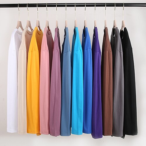 Herre T-shirt Vanlig Rund Hals udendørs Sport Langærmet Tøj 100 % bomuld Mode Gade Afslappet Hverdag
Herre T-shirt Vanlig Rund Hals udendørs Sport Langærmet Tøj 100 % bomuld Mode Gade Afslappet Hverdag