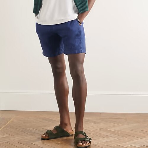 Herre Lin Shorts Sommershorts Strandshorts Lomme Rett ben عادي Komfort Pustende Kort Avslappet Daglig Ferie Lin / bomullsblanding Sport Mote Svart Blå
Herre Lin Shorts Sommershorts Strandshorts Lomme Rett ben عادي Komfort Pustende Kort Avslappet Daglig Ferie Lin / bomullsblanding Sport Mote Svart Blå