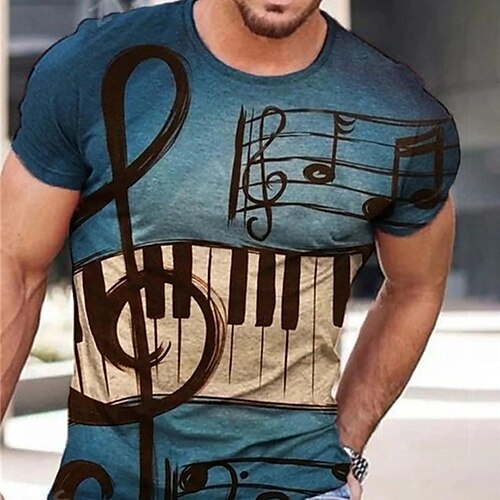 Per uomo maglietta Magliette Pop art Note musicali Girocollo Abbigliamento Stampa 3D Esterno Informale Manica corta Stampa Vintage Di tendenza Originale
Per uomo maglietta Magliette Pop art Note musicali Girocollo Abbigliamento Stampa 3D Esterno Informale Manica corta Stampa Vintage Di tendenza Originale
