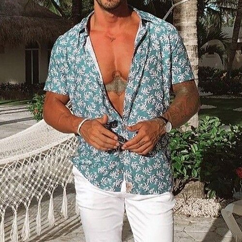 Herre Skjorte Hawaii skjorte Skjorte med knapper Sommerskjorte Uformell skjorte Blå Lilla Grønn Kortermet Planter Grafiske trykk Aftæpning Gate Daglig Trykt mønster Klær Mote Fritid
Herre Skjorte Hawaii skjorte Skjorte med knapper Sommerskjorte Uformell skjorte Blå Lilla Grønn Kortermet Planter Grafiske trykk Aftæpning Gate Daglig Trykt mønster Klær Mote Fritid