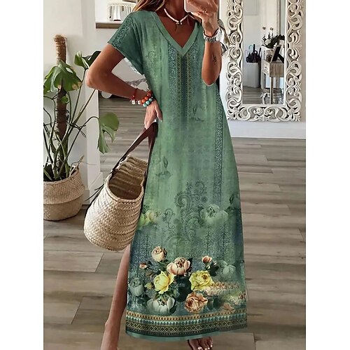 Per donna Abito lungo Abito lungo Abito casual Abito linea A Abito stampato Fiore decorativo Di tendenza Streetwear Giornaliero Appuntamento Da mare Spacco Stampa Manica corta A V Vestito Standard
Per donna Abito lungo Abito lungo Abito casual Abito linea A Abito stampato Fiore decorativo Di tendenza Streetwear Giornaliero Appuntamento Da mare Spacco Stampa Manica corta A V Vestito Standard