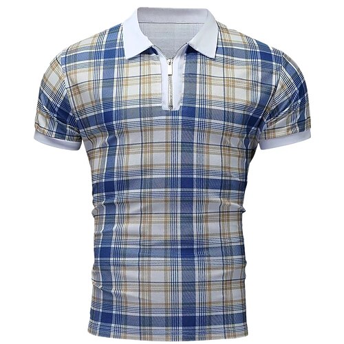 Per uomo Polo con zip Camicia da golf Golf Sportivo Informale Collo ripiegabile Manica corta Di tendenza Streetwear A quadri A scacchi Cerniera Estate Giallo Chiaro Verde chiaro Blu Blu scuro Polo
Per uomo Polo con zip Camicia da golf Golf Sportivo Informale Collo ripiegabile Manica corta Di tendenza Streetwear A quadri A scacchi Cerniera Estate Giallo Chiaro Verde chiaro Blu Blu scuro Polo