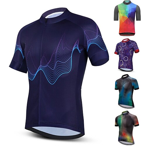 21Grams Per uomo Maglia da ciclismo Manica corta Bicicletta Superiore con 3 tasche posteriori Ciclismo da montagna Cicismo su strada Traspirante Traspirazione umidità Asciugatura rapida Strisce
21Grams Per uomo Maglia da ciclismo Manica corta Bicicletta Superiore con 3 tasche posteriori Ciclismo da montagna Cicismo su strada Traspirante Traspirazione umidità Asciugatura rapida Strisce